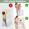 COSYLAND Kids Kitchen Step Stool – Safe & Stable Bamboo Tower